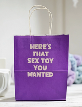 Load image into Gallery viewer, Here's That S*x Toy You Wanted Gift Bag

