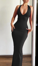 Load image into Gallery viewer, FASHION TIY Women Summer Slim-Fit Halter Neck Sexy Tight Maxi Dress
