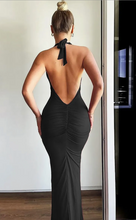 Load image into Gallery viewer, FASHION TIY Women Summer Slim-Fit Halter Neck Sexy Tight Maxi Dress
