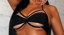 Load image into Gallery viewer, Strap Bikini Swimsuit Set - Nylon Solid Color
