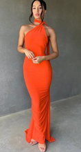 Load image into Gallery viewer, FASHION TIY Solid Color Sleeveless Backless Bodycon Maxi Dress
