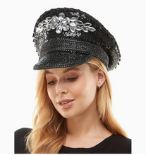 Load image into Gallery viewer, Black Gems Light-Up Captain Hat (kbw)
