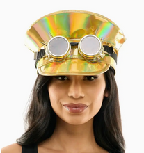 Load image into Gallery viewer, Gold Captain Hat with Light-Up Goggles (KBW)
