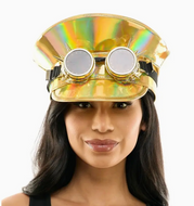 Gold Captain Hat with Light-Up Goggles (KBW)