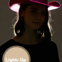 Load image into Gallery viewer, Hot Pink Light-Up Cowboy Hat (KBW)
