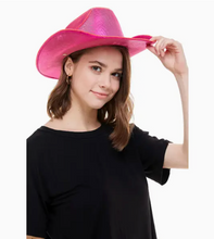Load image into Gallery viewer, Hot Pink Light-Up Cowboy Hat (KBW)
