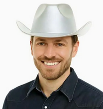 Load image into Gallery viewer, Metallic Silver Cowboy Hat (KBW)
