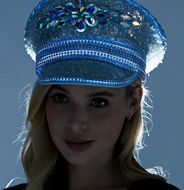 Silver Gems Light-Up Captain Hat (KBW)