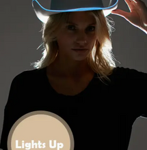 Load image into Gallery viewer, White Light-Up Cowboy Hat (KBW)
