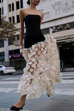 Load image into Gallery viewer, ECHO Strapless Sheer Polka Dot Evening Dress
