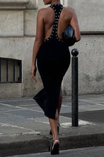 Load image into Gallery viewer, ECHO Studded Sleeveless Midi Dress
