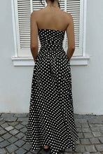 Load image into Gallery viewer, ECHO Strapless Polka Dot Casual Maxi Dress
