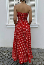 Load image into Gallery viewer, ECHO Strapless Polka Dot Casual Maxi Dress
