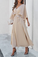 ECHO V-Neck Tie-Waist Casual Dress
